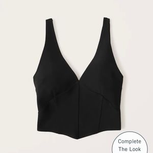Abercrombie black corset top